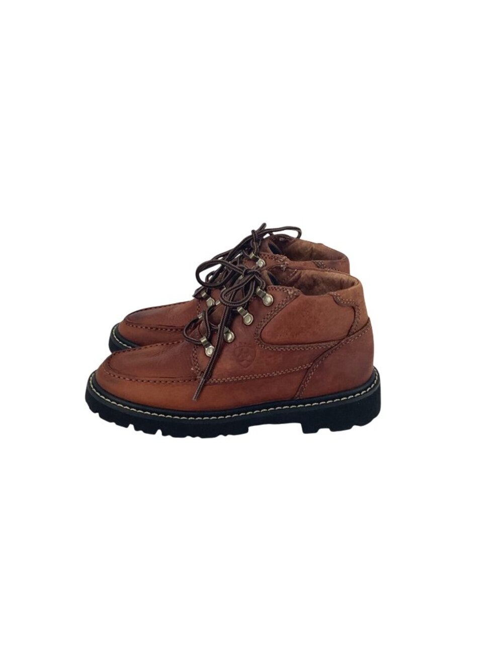 Ariat Boots Womens 6.5 B Brown Leather Moc Toe Hiking Work Wear Lace Up 17720 - Picture 5 of 9